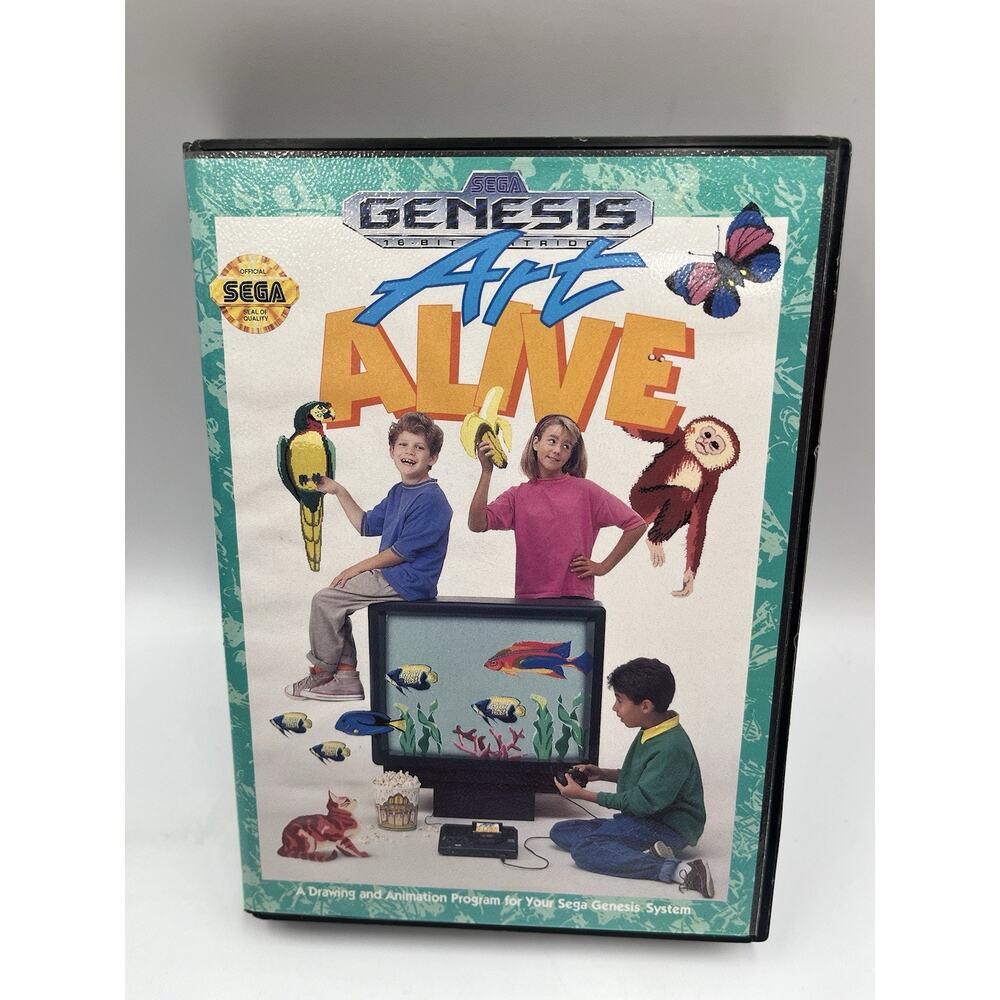 Art Alive! Sega Genesis Video Game Complete in Box